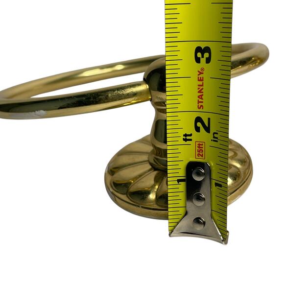 Heavy Solid Brass Towel Ring Set 6\